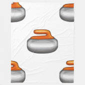 Emoji Curling Stone deken (Voorkant)