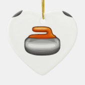 Emoji Curling Stone Keramisch Ornament (Voorkant)