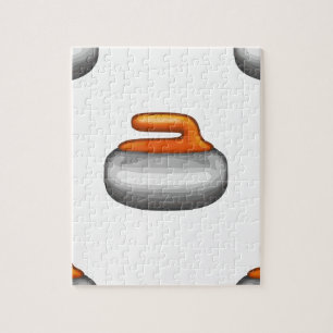 Emoji Curling Stone Legpuzzel