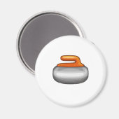 Emoji Curling Stone Magneet (Voorkant / Achterkant)