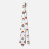 Emoji Curling Stone mensdon mannen necktie stropda Stropdas (Voorkant)