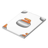 Emoji Curling Stone Notitieblok (Linkerzijde)