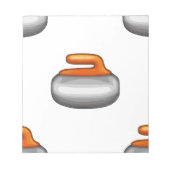 Emoji Curling Stone Notitieblok (Voorkant)
