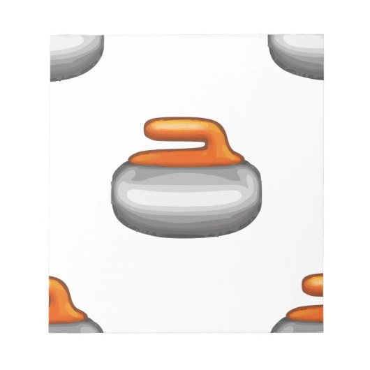 Emoji Curling Stone Notitieblok (Voorkant)