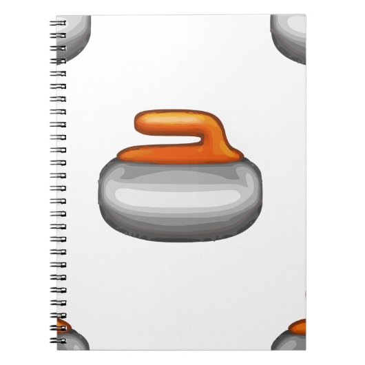 Emoji Curling Stone Notitieboek (Voorkant)