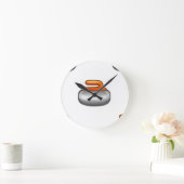 Emoji Curling Stone Ronde Klok (Huis)