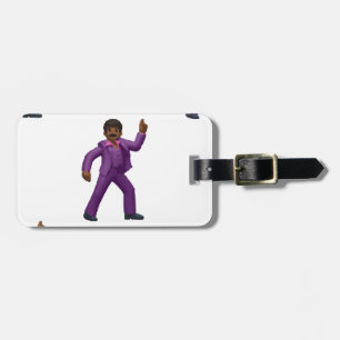 Emoji Dancing Man Bagagelabel