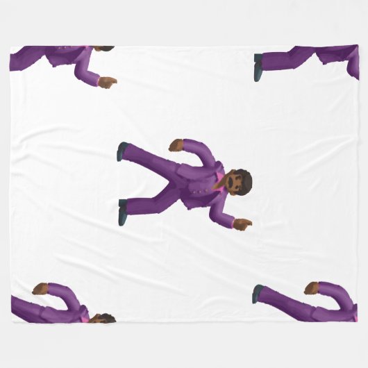 Emoji Dancing Man blanket Fleece Deken (Voorkant (Horizontaal))