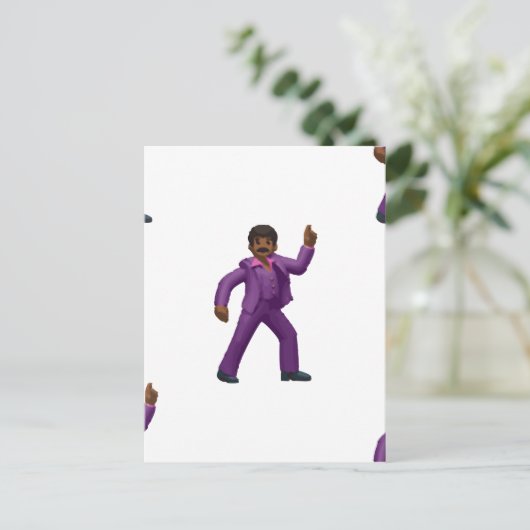 Emoji Dancing Man Briefkaart (Staand voorkant)