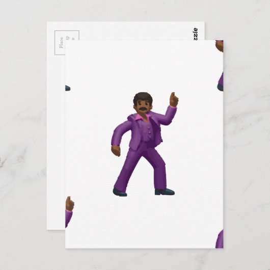 Emoji Dancing Man Briefkaart (Voorkant / Achterkant)