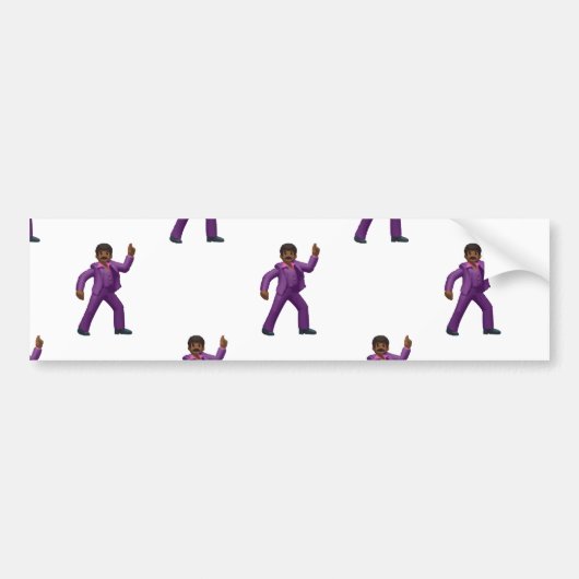 Emoji Dancing Man Bumpersticker (Voorkant)