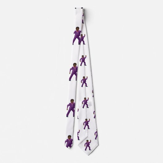 Emoji Dancing Man herenkleding mannen stropdas str (Achterkant)