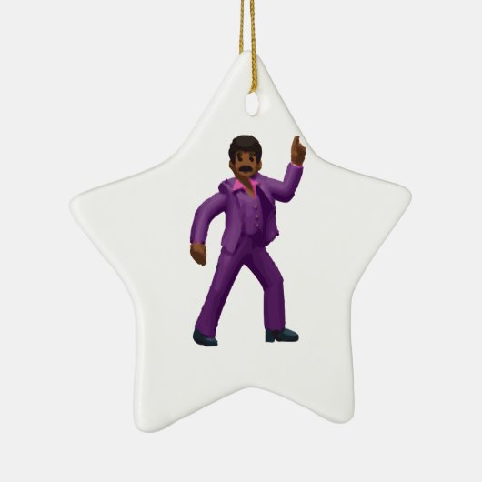 Emoji Dancing Man Keramisch Ornament (Rechts)