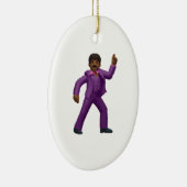 Emoji Dancing Man Keramisch Ornament (Rechts)