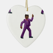Emoji Dancing Man Keramisch Ornament (Rechts)