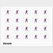 Emoji Dancing Man Ronde Sticker (Vel)
