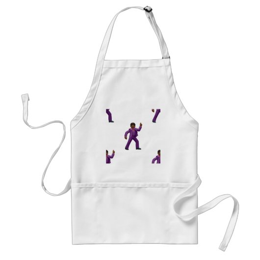 Emoji Dancing Man Standaard Schort (Voorkant)