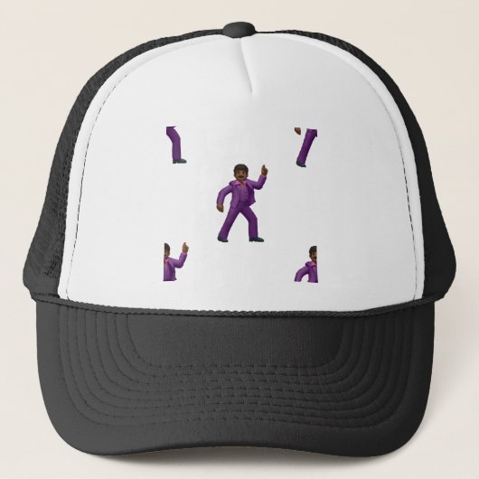Emoji Dancing Man Trucker Pet (Voorkant)