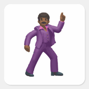 Emoji Dancing Man Vierkante Sticker