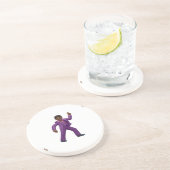 Emoji Dancing Man Zandsteen Onderzetter (Zijkant)