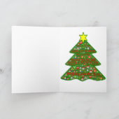 Emoji-decorated tree Holiday greeting card Feestdagen Kaart (Binnen)