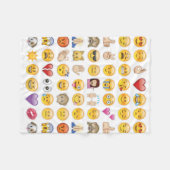 emoji-deken fleece deken (Voorkant (Horizontaal))