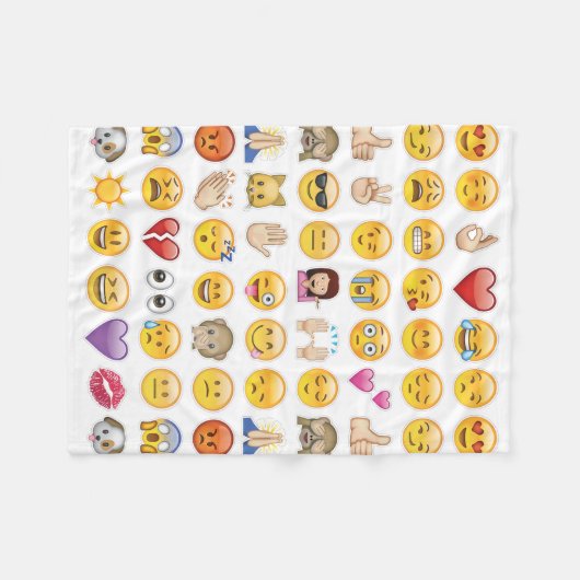 emoji-deken fleece deken (Voorkant (Horizontaal))