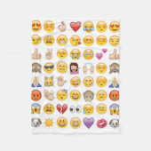 emoji-deken fleece deken (Voorkant)