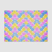 Emoji 😊 Design Funny Pastel Facets Tissuepapier (Voorkant)