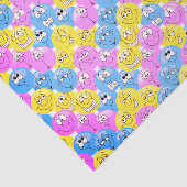 Emoji 😊 Design Funny Pastel Facets Tissuepapier (Detail)