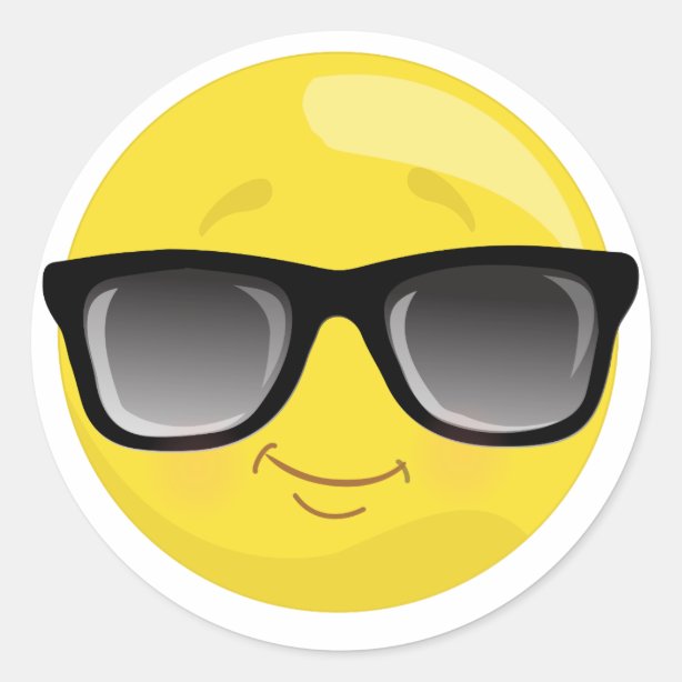 Zonnebril Emoji Stickers Zazzle.nl