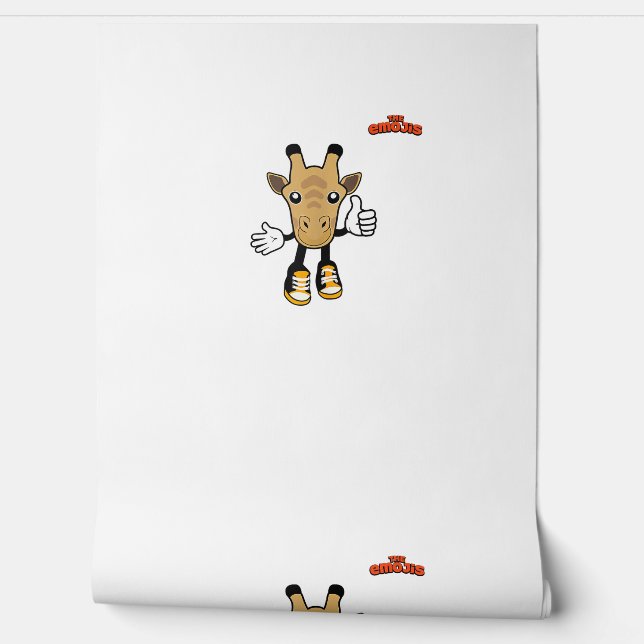 Emoji Dieren Giraffe Duim omhoog Behang (Afrollen)