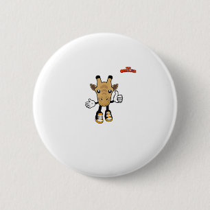 Emoji Dieren Giraffe Duim omhoog Ronde Button 5,7 Cm