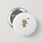Emoji Dieren Giraffe Duim omhoog Ronde Button 5,7 Cm (Voorkant /achterkant)