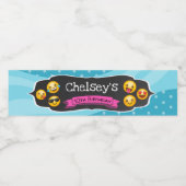 Emoji-etiketten voor waterflessen - Emoji Pool Par Waterfles Etiket (Enkel label)