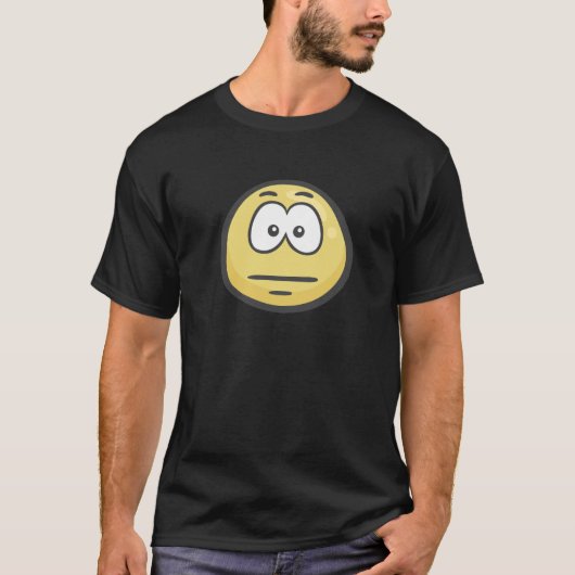 Emoji: Expressieloze kant T-shirt (Voorkant)