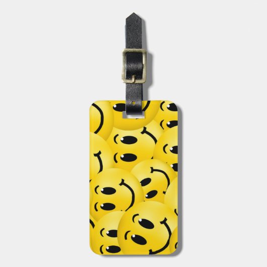 Emoji Face Bagagelabel (Voorkant verticaal)