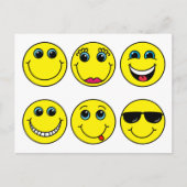 Emoji Face Characters Briefkaart (Voorkant)