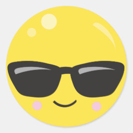 Emoji Face Ronde Sticker