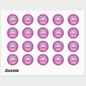 Emoji Face Ronde Sticker (Vel)