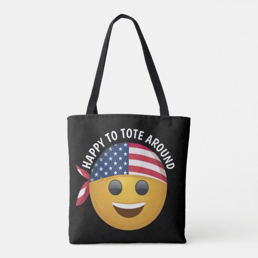 Emoji Face Tote Bag (Achterkant)