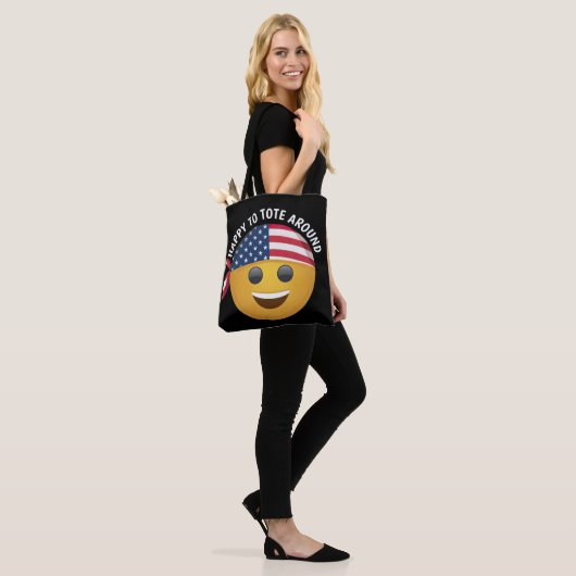 Emoji Face Tote Bag (Op model)