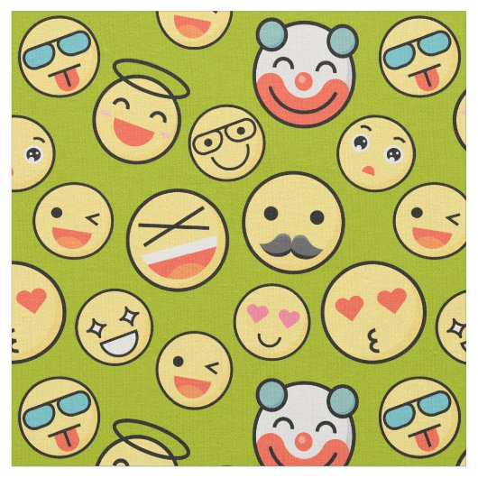 Emoji Faces Stof (Close Up)
