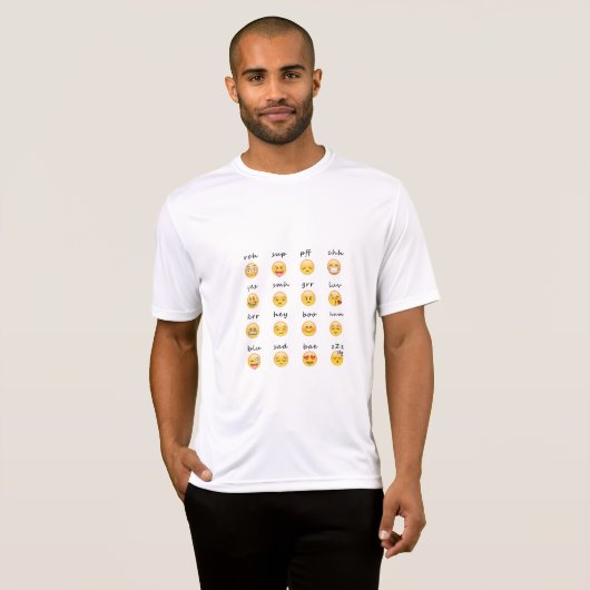 Emoji Feeling T-shirt (Voorkant volledig)