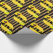 Emoji Feestje Gepersonaliseerd Cadeaupapier (Hoek)