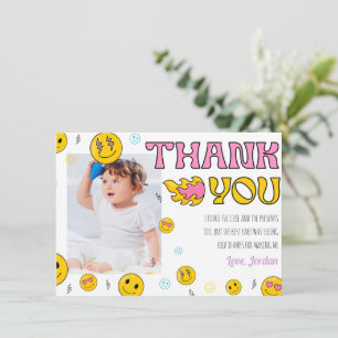 Emoji First Birthday - Bedankt voor je creditcard Kaart