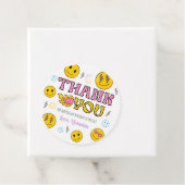 Emoji First Birthday Party Dank u Label (In situ)