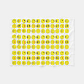 Emoji Fleece Blanket (Voorkant (Horizontaal))