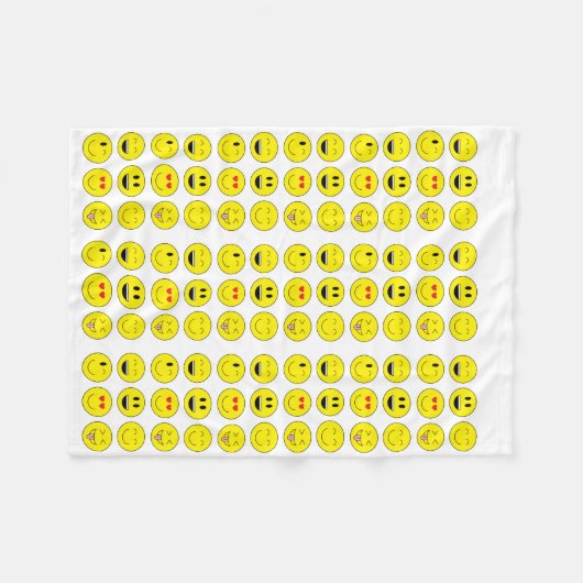 Emoji Fleece Blanket (Voorkant (Horizontaal))