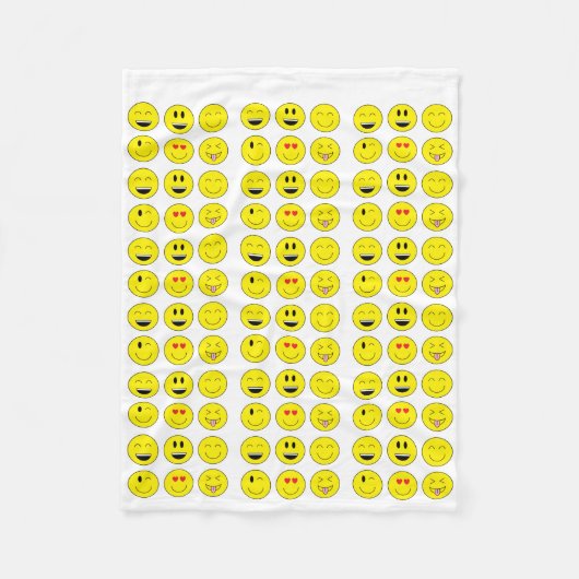 Emoji Fleece Blanket Deken (Voorkant)